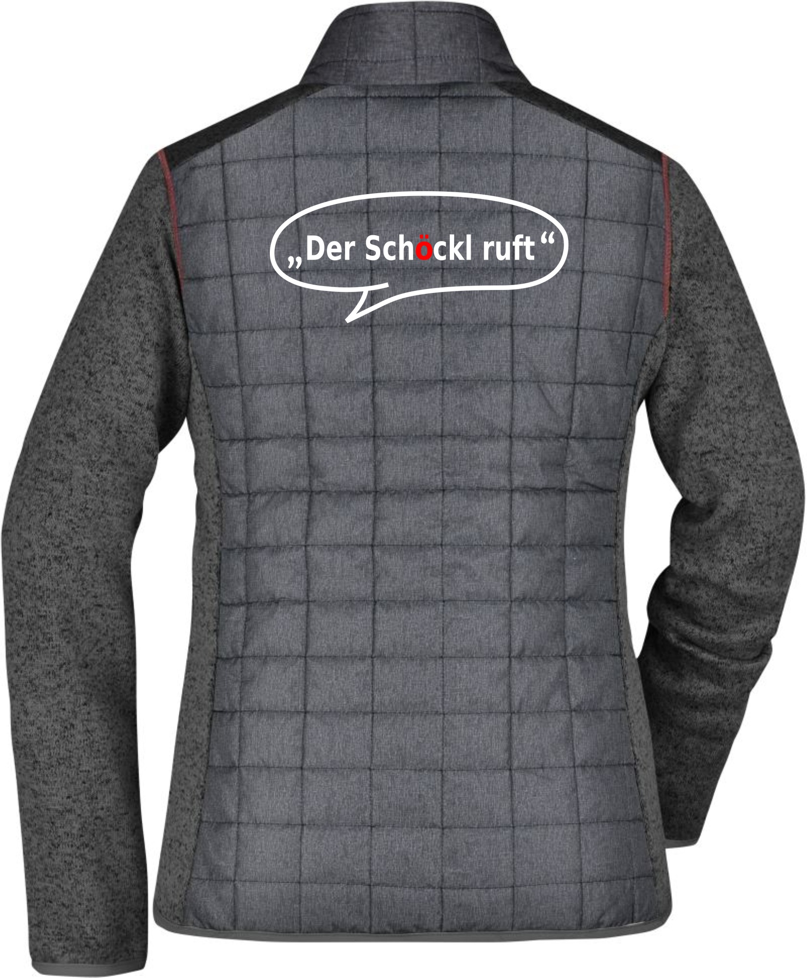 Der Schöckl ruft, Hybrid Strickfleece Jacke
