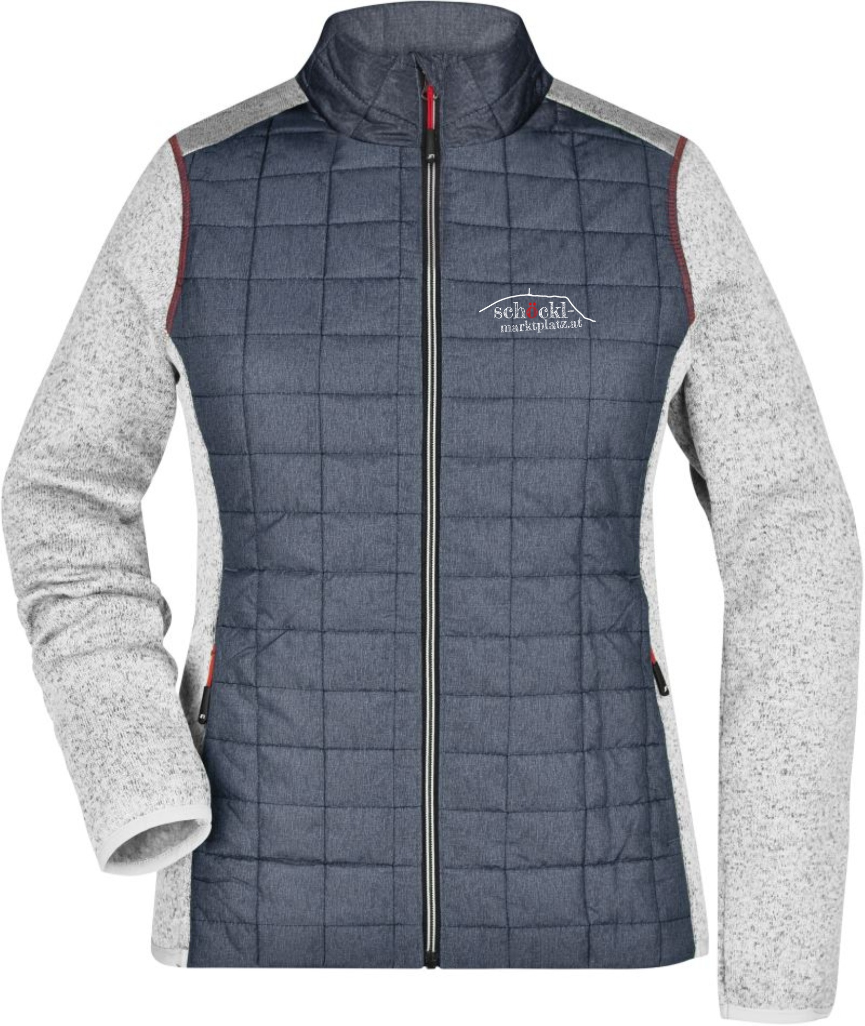 Der Schöckl ruft, Hybrid Strickfleece Jacke