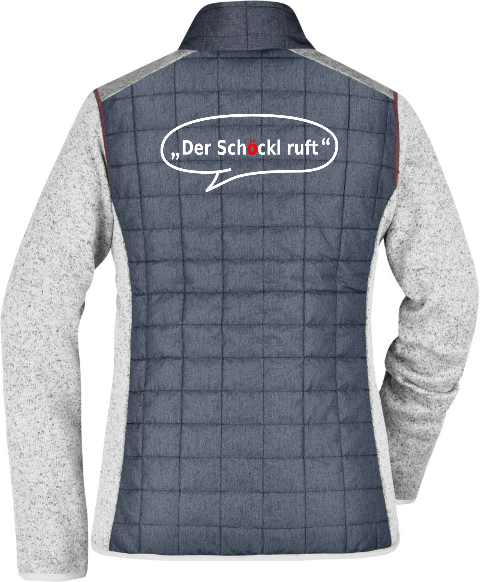 Der Schöckl ruft, Hybrid Strickfleece Jacke